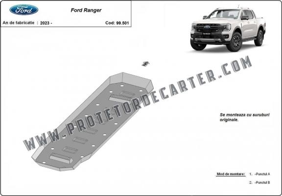 Protetor de aço para o tanque de combustível Ford Ranger