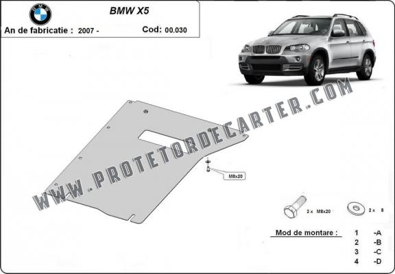  Protetor de caixa de velocidades de aço  BMW X5