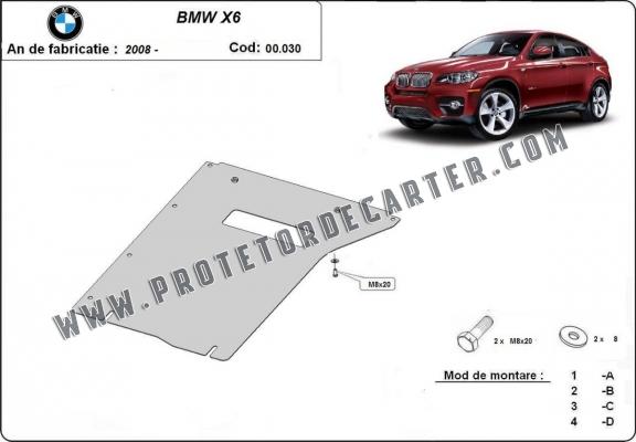  Protetor de caixa de velocidades de aço  BMW X6