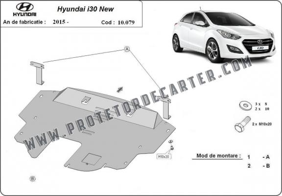 Protetor de Carter de aço Hyundai I30