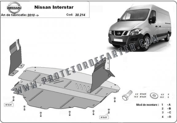 Protetor de Carter de aço Nissan Interstar