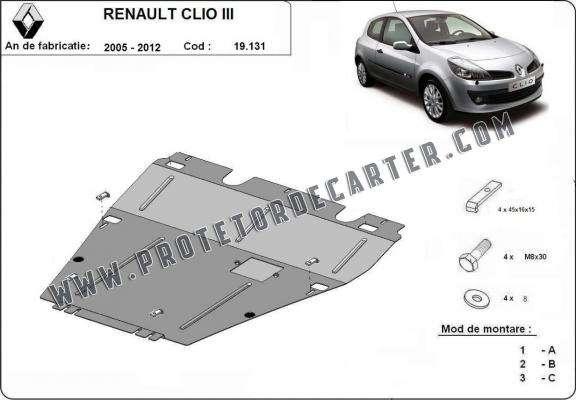 Protetor de Carter de aço Renault Clio 3