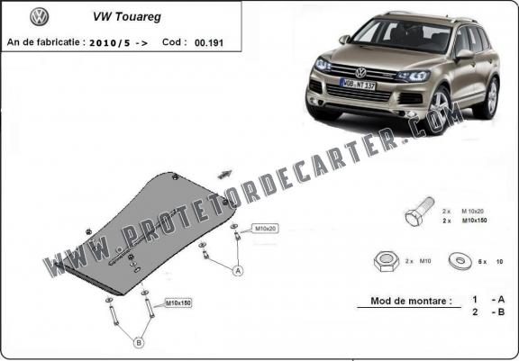  Protetor de caixa de velocidades de aço  VW Touareg