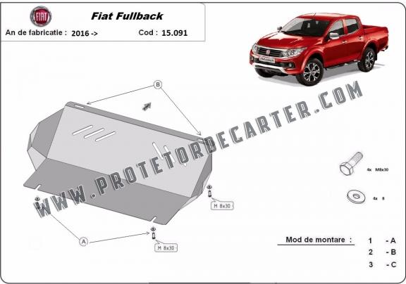 Protetor de aço para radiador Fiat Fullback
