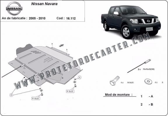 Protetor de Carter de aço Nissan Navara