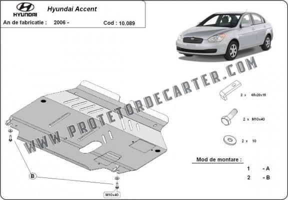 Protetor de Carter de aço Hyundai Accent