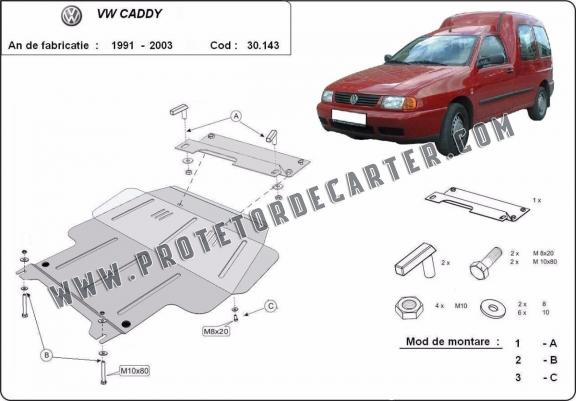 Protetor de Carter de aço Volkswagen Caddy