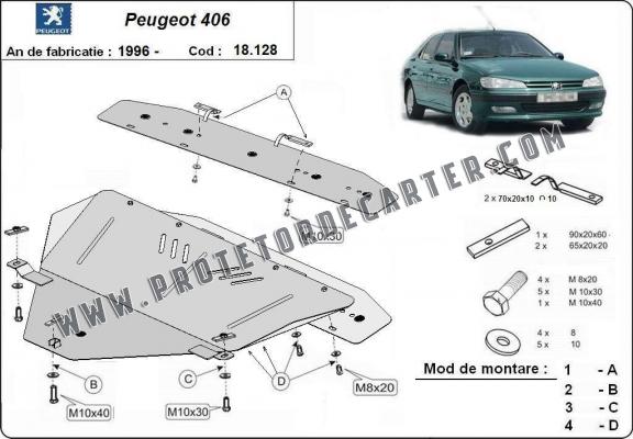 Protetor de Carter de aço Peugeot 406