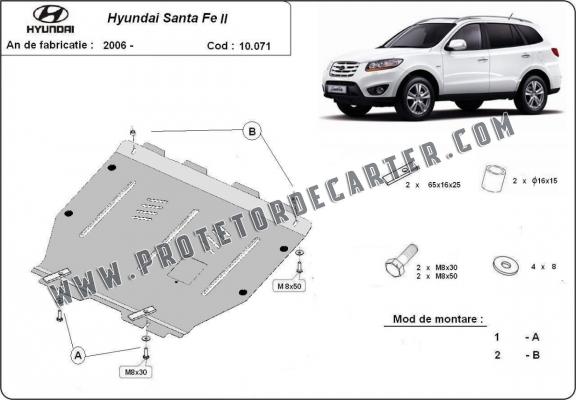 Protetor de Carter de aço Hyundai Santa Fe