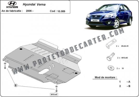 Protetor de Carter de aço Hyundai Verna