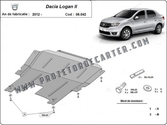 Protetor de Carter de aço Dacia Logan 2