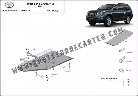  Protetor de caixa de velocidades de aço  Toyota Land Cruiser 150