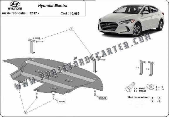Protetor de Carter de aço Hyundai Elantra