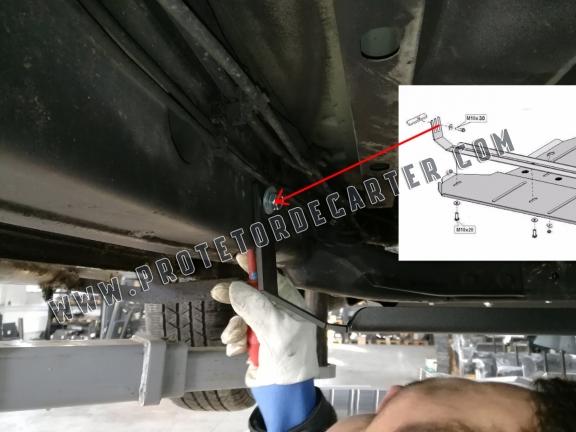 Protetor de aço para caixa de velocidades e diferencial Volkswagen Amarok