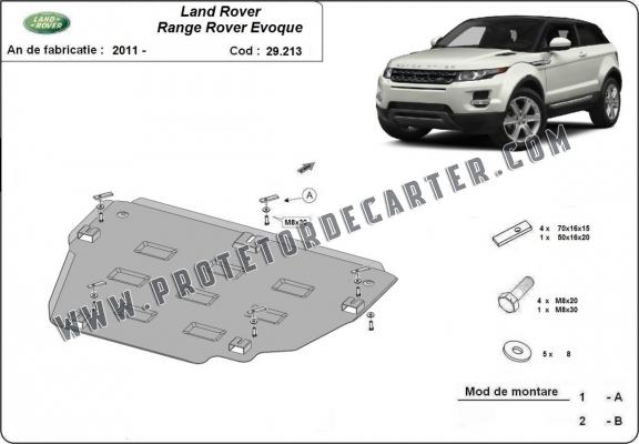 Protetor de Carter de aço Range Rover Evoque