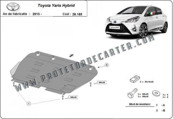 Protetor de Carter de aço Toyota Yaris XP150