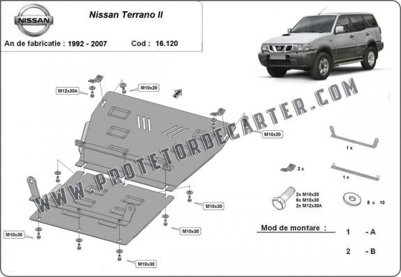 Protetor de Carter de aço Nissan Terrano II 