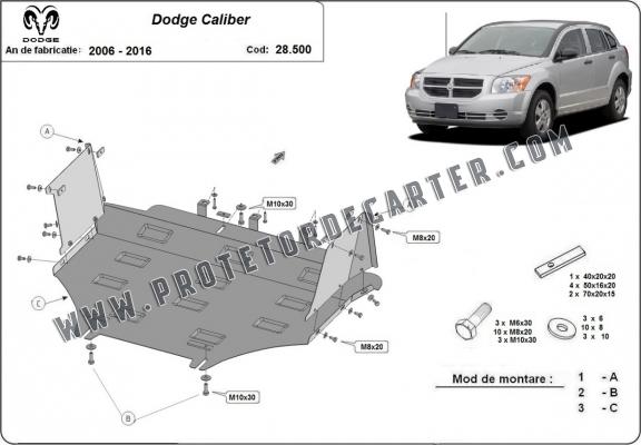 Protetor de Carter de aço Dodge Caliber