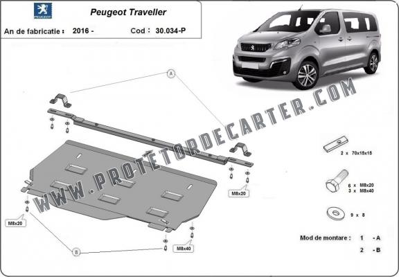 Protetor de Carter de aço Peugeot Traveller MPV
