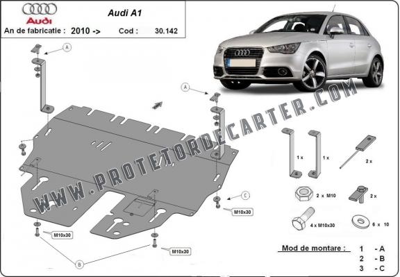Protetor de Carter de aço Audi A1