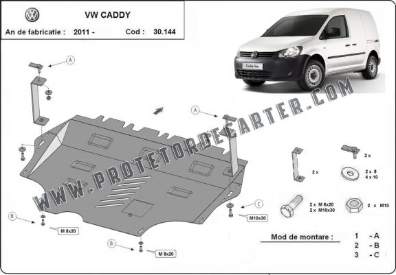 Protetor de Carter de aço VW Caddy
