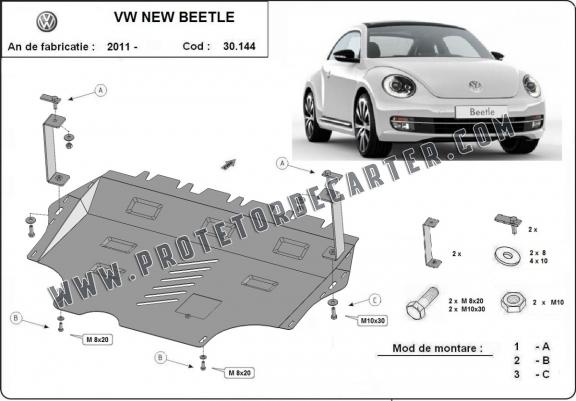 Protetor de Carter de aço Volkswagen New Beetle