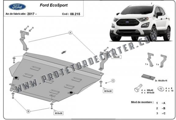 Protetor de Carter de aço Ford EcoSport