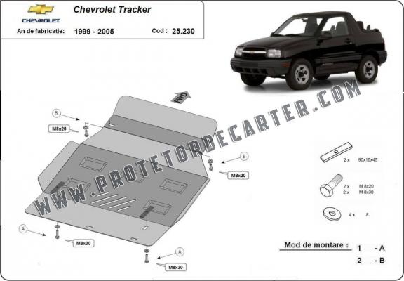 Protetor de Carter de aço Chevrolet Tracker