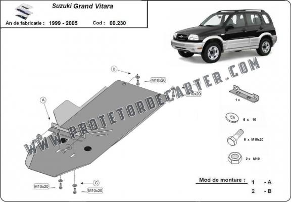  Protetor de caixa de velocidades de aço  Suzuki Grand Vitara 
