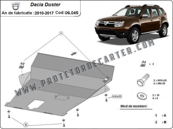 Protetor de Carter de aço Dacia Duster - 2,5 mm