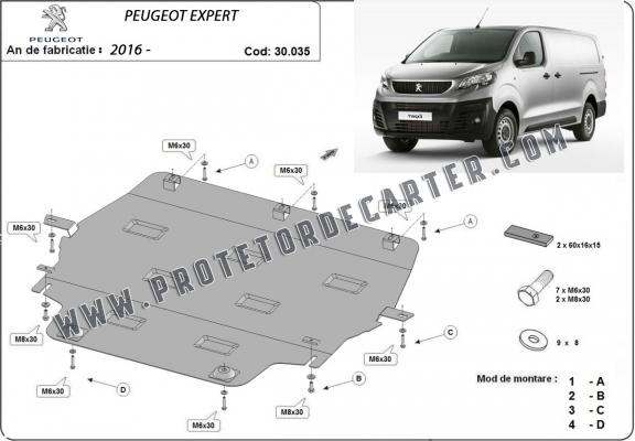 Protetor de Carter de aço Peugeot Expert