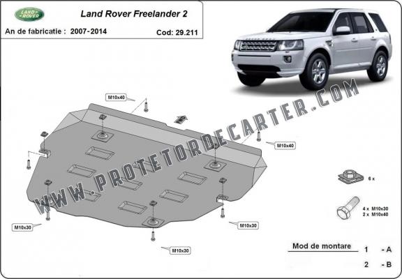 Protetor de Carter de aço Land Rover Freelander 2