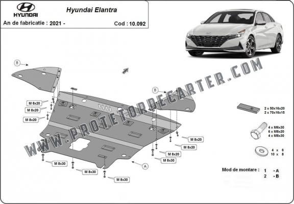 Protetor de Carter de aço Hyundai Elantra
