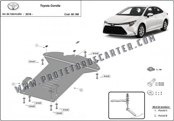 Protetor de conversor catalítico/cat lock Toyota Corolla