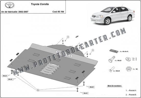 Protetor de conversor catalítico/cat lock Toyota Corolla 
