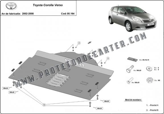 Protetor de conversor catalítico/cat lock Toyota Corolla Verso