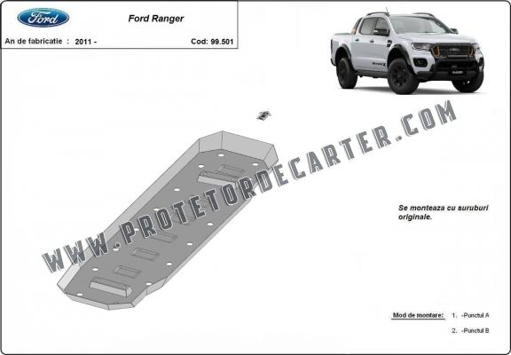 Protetor de aço para o tanque de combustível Ford Ranger