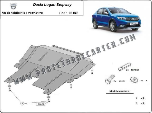 Protetor de Carter de aço Dacia Logan 2 Stepway