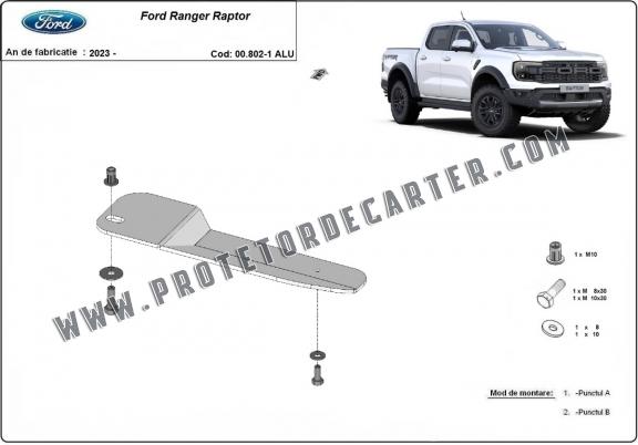 Protetor para o filtro de combustível Ford Ranger Raptor - Alumínio 