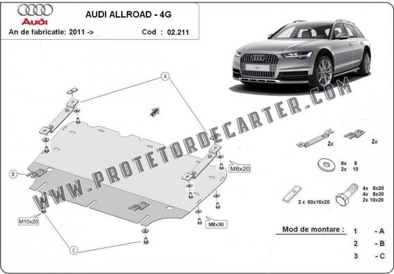 Protetor de Carter de aço Audi All Road A6