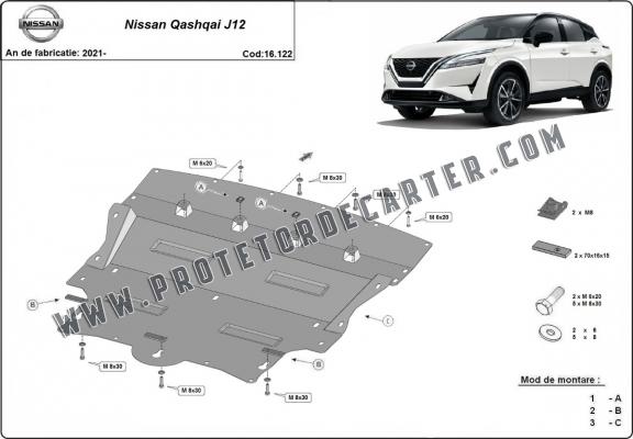 Protetor de Carter de aço Nissan Qashqai J12