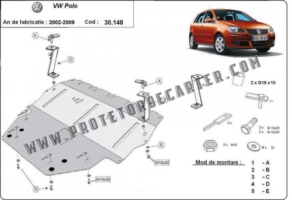 Protetor de Carter de aço Vw Polo - diesel