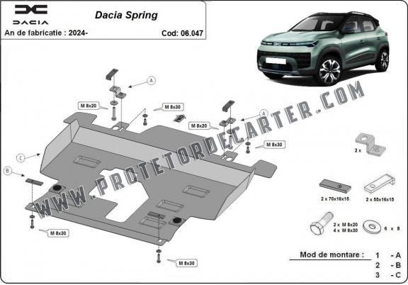 Protetor de Carter de aço Dacia Spring