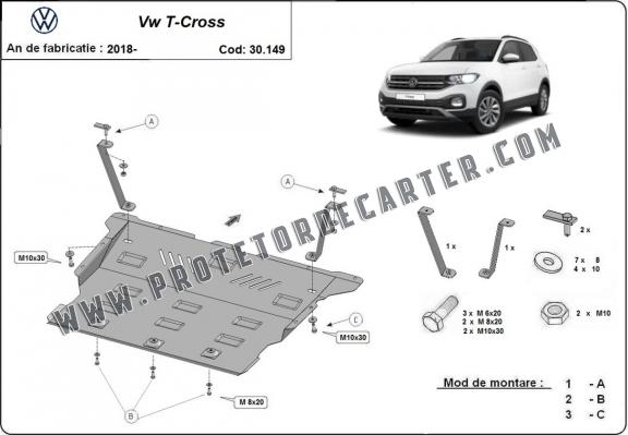 Protetor de Carter de aço VW T-Cross