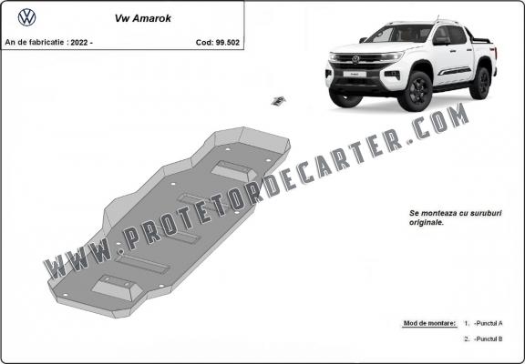 Protetor de aço para o tanque de combustível Volkswagen Amarok (MB3G9A147CF; 2643728)